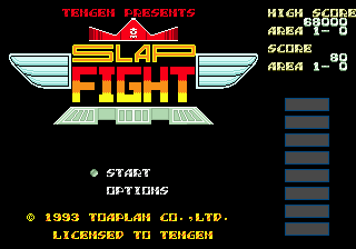 Slap Fight MD screenshot 3 for Sega Mega Drive